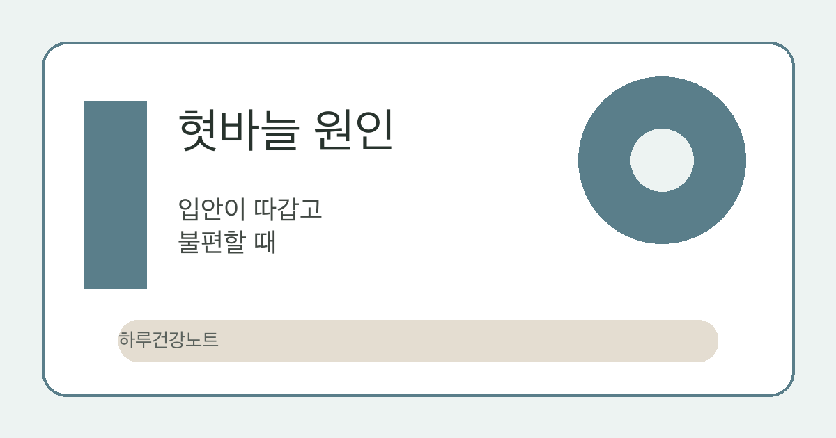 혓바늘 원인 글 대표 이미지