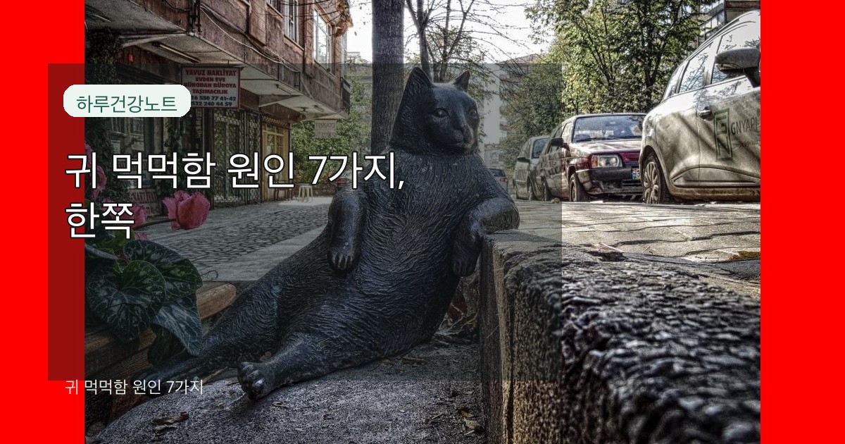 귀 먹먹함 원인 7가지 대표 썸네일